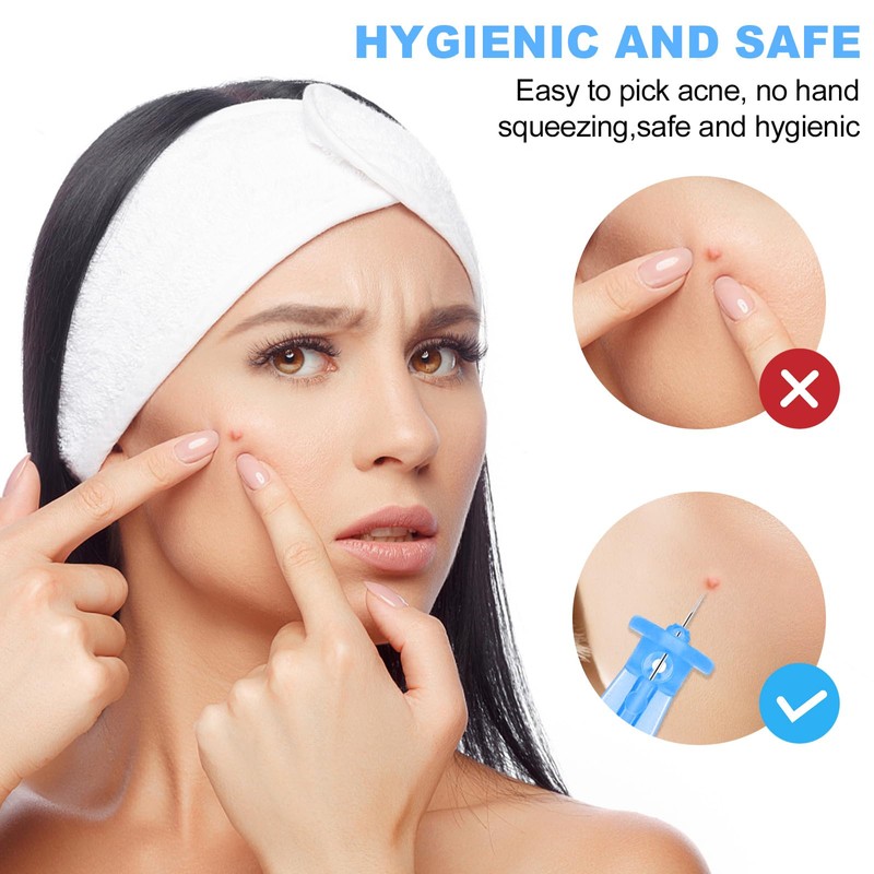 50PCS Disposable Acne Needle & 72 Dots Pimple Stickers -
