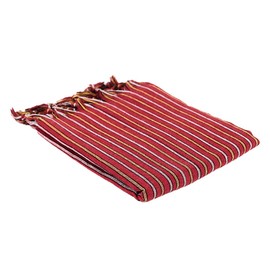Carenesse Rhodos Hammam Towel 75 x 175 cm Sauna Towel Red Striped Solid