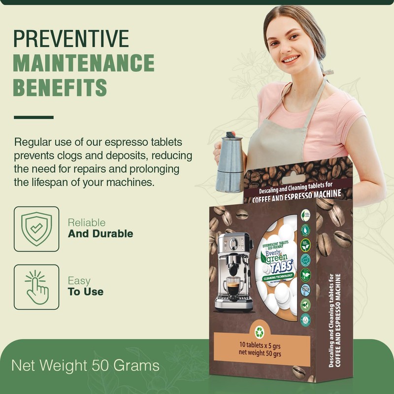 EVERLYGREEN Coffee Machine Cleaning Tablets – Universal Descaler for Keurig,