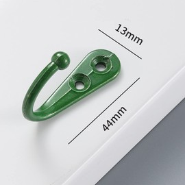 Yesmin 4 PCS Wall Mounted Hooks,Retro Door Robe Hook for Hanging Towel Clothes Hat Key Single Metal Hook Cloth Hanger in Bedroom Bathroom Kitchen Cupboard-Green