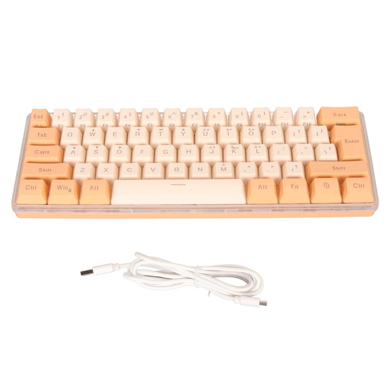 60% Wired Gaming Keyboard RGB Mini Keyboard Imitated Mechanical Technique