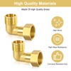 Brass movable screw connection, 2 pieces angle 90° 3/4 inch