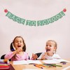 Back to School Banner, 80in Matte Vintage Green Classroom Welcome