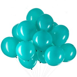 12 inch Turquoise Balloons Quality Latex Balloons Helium Balloons Party Decorations Supplies Pack of 50,3.2g/pcs