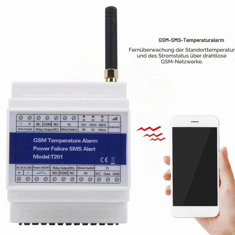 GSM Temperature Alarm for Home - Power Failure Alarm with
