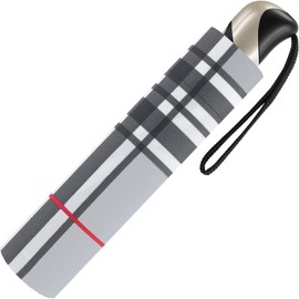 Case Durable Windproof – Checks Monitor Men Opens and Automatic easymatic Light Grey