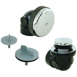 EZ-FLO 1-1/2 Inch Schedule 40 ABS One-Hole Bath Waste Drain with Test, Die Cast Drain Body, 35226