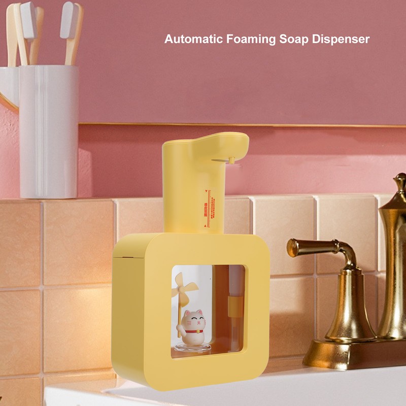 Automatic Foaming Soap Dispenser 3 Levels Adjustable Countertop Wall Mounted