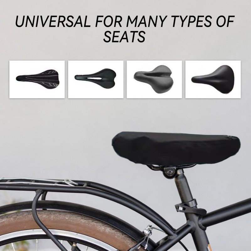 Pack of 2 Bicycle Saddle Rain Cover Bicycle Seat Cover