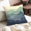 BEITUOLA Green Mountains Throw Pillow Covers 18x18 Set of 2