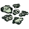 LITKO Space Fighter, Asteroid Template Set, Translucent Grey (6)