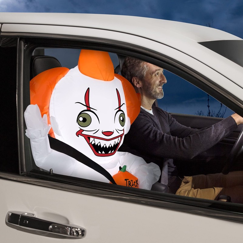 Sparse Exclusive Inflatables Car Buddy Stylized Pennywise 3 FT