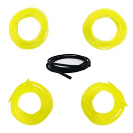LIKENNY Grass Trimmer Fuel Hose, 4 Sizes, 0.1 x 0.14 inches (2 x 3.5 mm), 0.1 x 0.2 inches (2.5 x 5 mm), 0.1 x 0.2 inches (3 x 6 mm), Length 3.3 ft (1 m) each, Round Fuel Pipe, Plumbing, Oil Pipe,