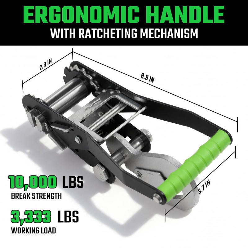 Towmax 4 Pack Car Tie Down Straps for Trailers -
