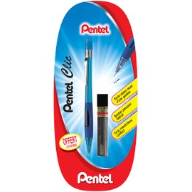 Pentel Clic PD345T Druckbleistift, Strichbreite 0,5 mm, Inkl. Ersatzminen 4 mm, Blau