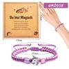 Urtioty Unicorn Children's Bracelet with Adjustable Braided Rope, Cute Bracelets