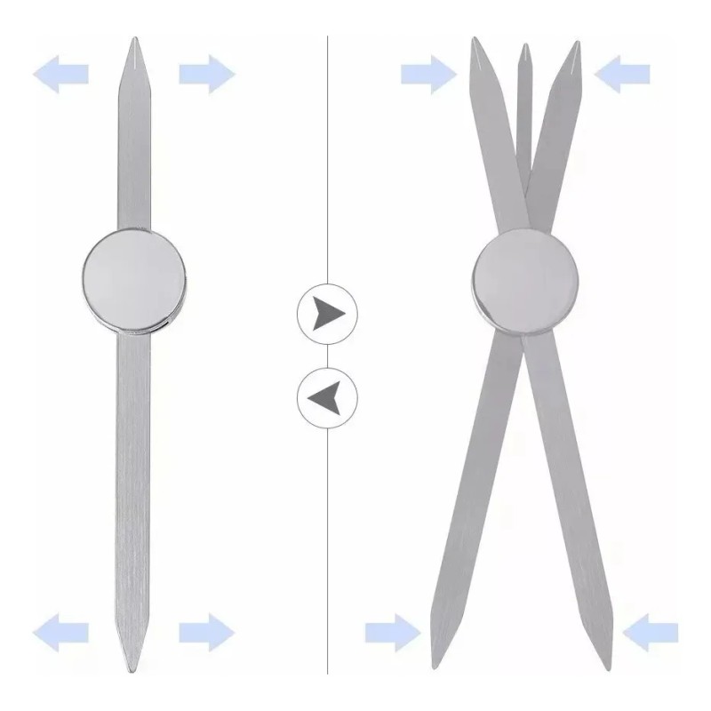 Regla Aurea Compas Giratorio Para Diseño Cejas