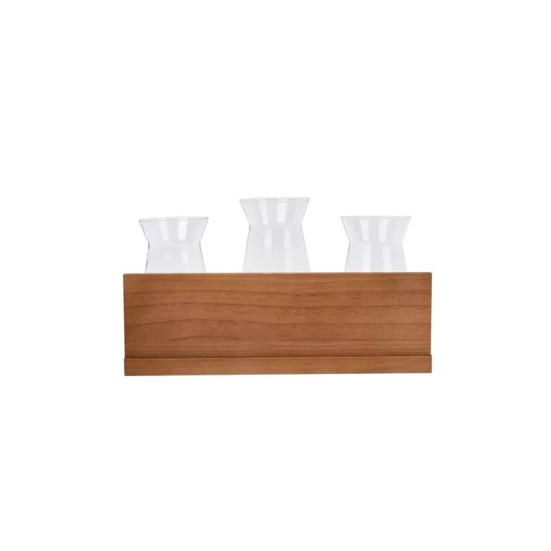 Better Homes and Gardens 3 Beaker Propagation Station, Beige Wood