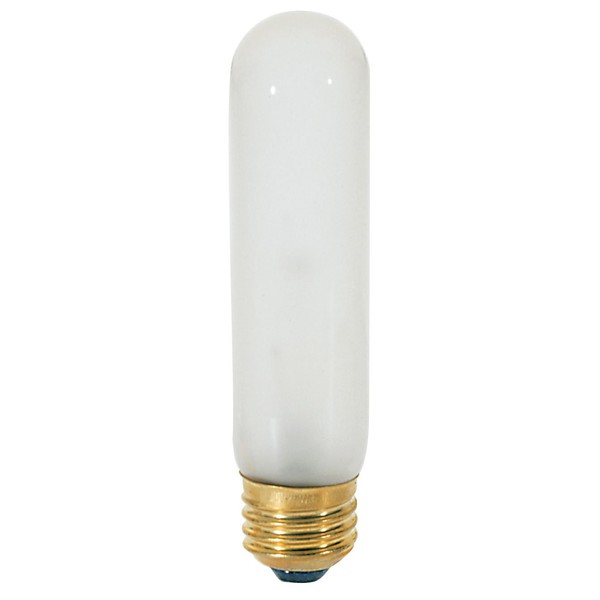 Satco S3251 120V Medium Base 25-Watt T10 Light Bulb, Frosted