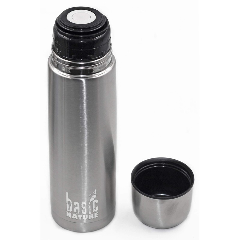BasicNature 562021 Vacuum Flask Stainless Steel 1.0 L