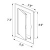 Awenta 4 x 6 Inch Access Panel for Drywall/White ABS