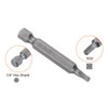 sourcing map 2pcs SQ2 Square Screwdriver Bit 1/4" Hex Shank