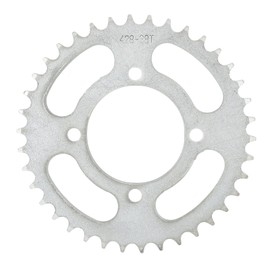 428 Chain 38 Tooth Rear Sprocket Steel Rear Drive Sprocket for Off Road Bikes and Motorcycles Silver