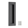 Ravinte 1 Pack Black Sliding Closet Door Handles Black Flush