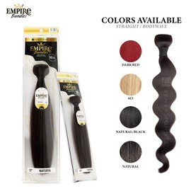 Sensationnel Empire bundles- deep 10a tangle shed free human hair for weaving and sew in styles - 3 pack (16 inch, NATURAL/BLACK)