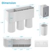 VITVITI Toothbrush Holders for Bathrooms, Toothbrush Holder and Toothpaste Dispenser