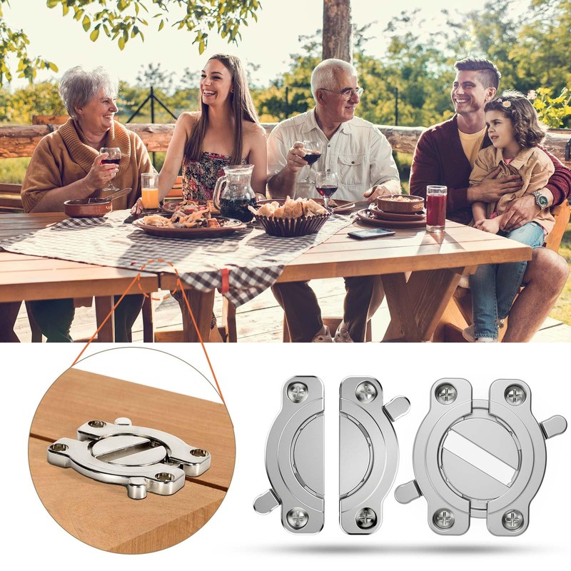 MDKAVE Heavy Duty Table Buckle Connectors,Table Leaf Locks and Latches