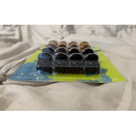 Expressions Hair Secure Hold 16 Pc Claw Clips Non-Slip Grip Clamp Brown Black