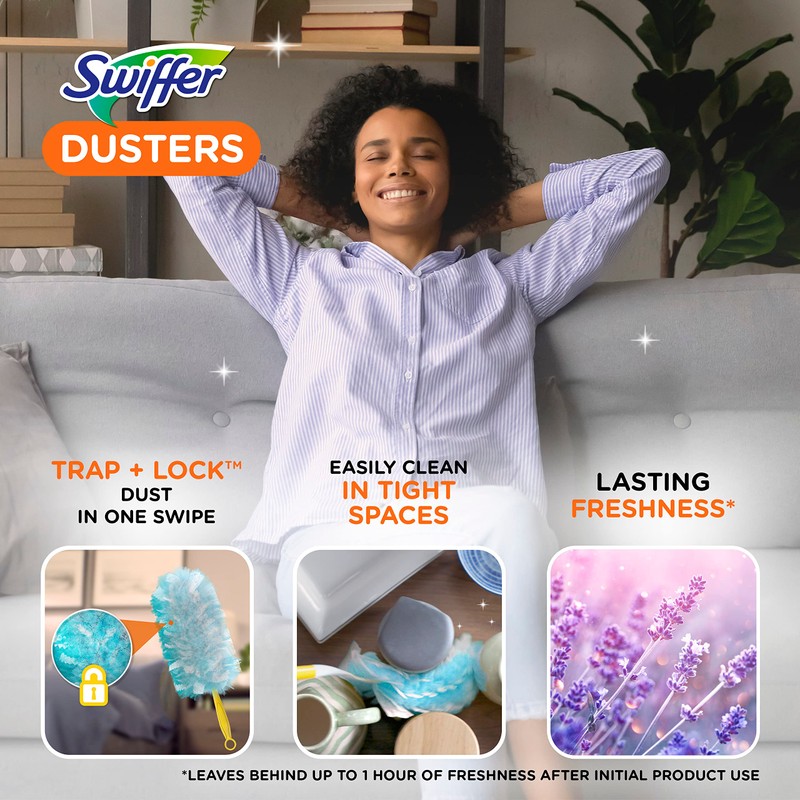 Swiffer Dusters Multi-Surface Duster Refills, Lavender Scent, 10 ct