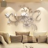 Acrylic Mirror Wall Sticker Removable 3D Wall Decal for Living