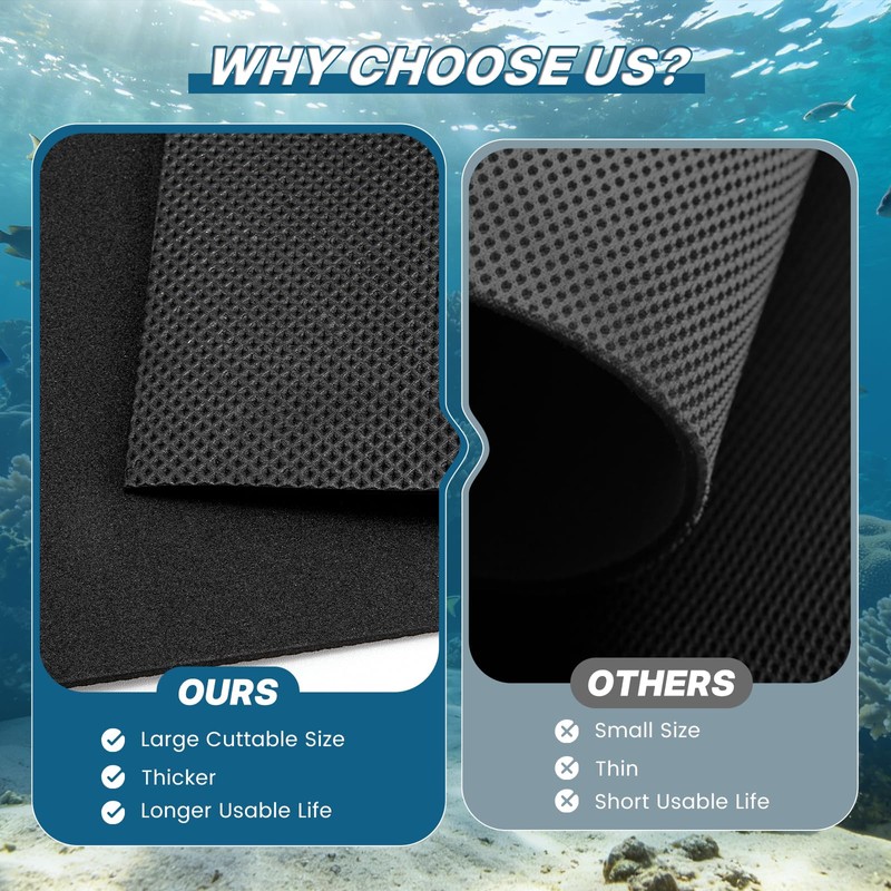 15 x 30 x 0.2 Inches Aquarium Leveling Mat, 2PCS