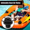 4 Stück Schlauchboot Ventile Schwarz, Pool Ventil Ersatzteil für Aufblasbare
