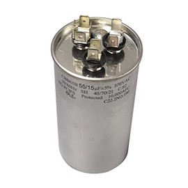 COCAPCO CBB65B Run Dual Capacitor 370VAC 370V AC 55/15uF 55+15uF 55MFD+15MFD 40/70/21 C.S2 50/60Hz 10000AFC