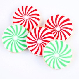 ½ Dz. Peppermint Swirl Cookies! Twisted but Sweet! Christmas, Winter, Birthday Themed Shower Party Favors or Gift!