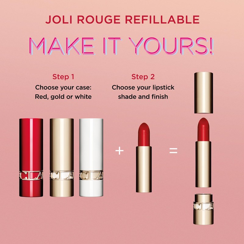Clarins Joli Rouge Satin Lipstick 742 Joli Rouge Refill 3.5g