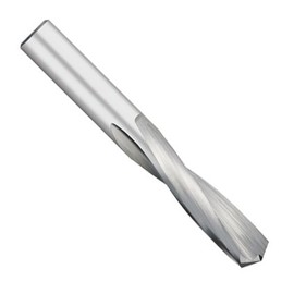 Kodiak Cutting Tools KCT141920 USA Made Solid Carbide Stub Length Drill, 2 Flute, 1-1/4" Length of Cut, 2-1/2" Overall Length, Letter K Diameter