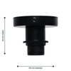 firstchoicelighting Matt Black Ceiling Light Flush Mount for Easy Fit