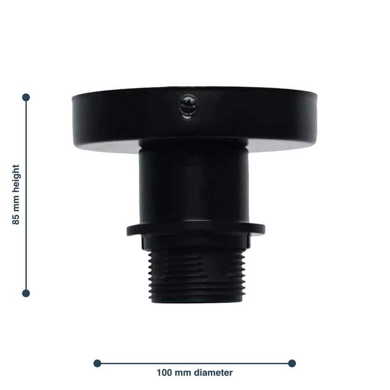 firstchoicelighting Matt Black Ceiling Light Flush Mount for Easy Fit