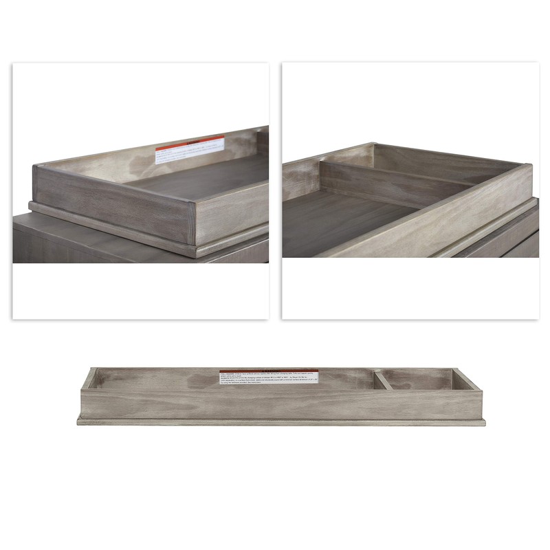 Evolur Modern Changing -tray, Lasting Quality in Windsor Oak Grey