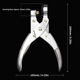 Vinyl Bag Hole Punch with Comfortable Handle, Durable Film Hole Punch, Lightweight Zinc Alloy (6mm)