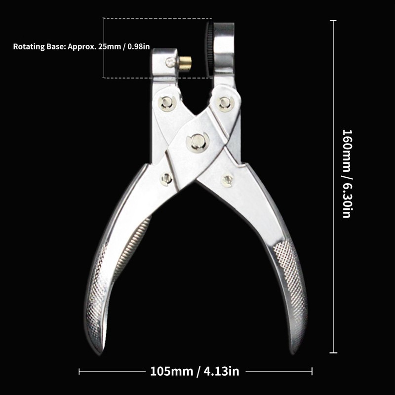 Vinyl Bag Hole Punch with Comfortable Handle, Durable Film Hole