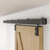Ccjh 6FT/6.6FT Carbon Steel Box Rail Hardware Sliding Barn Door