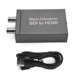 Areyourshop SDI to HDMI Converter + SDI Mini HD Video Micro Converter 1 to 2 o Format Detection for 720p 1080i 1080p Resolution