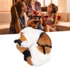 Fur Cat Figurine Simulation Innovative Hand Crafted Cute Fur Cat