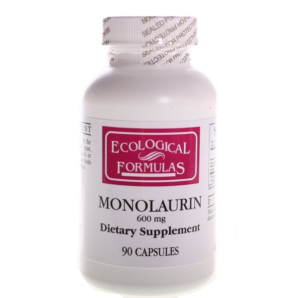 Ecological Formulas/Cardiovascular Res. - Monolaurin 600mg - 90 Capsules (180 Capsules)