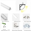 THMOOTHER 10-Pack 3.3FT 1Meter V Shape LED Strip Aluminum Channel